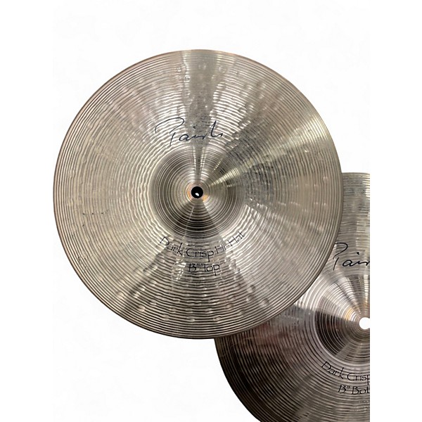 Used Paiste 13in Signature Dark Crisp Hi Hat Pair Cymbal