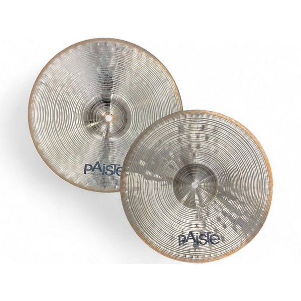 Used Paiste 13in Signature Dark Crisp Hi Hat Pair Cymbal