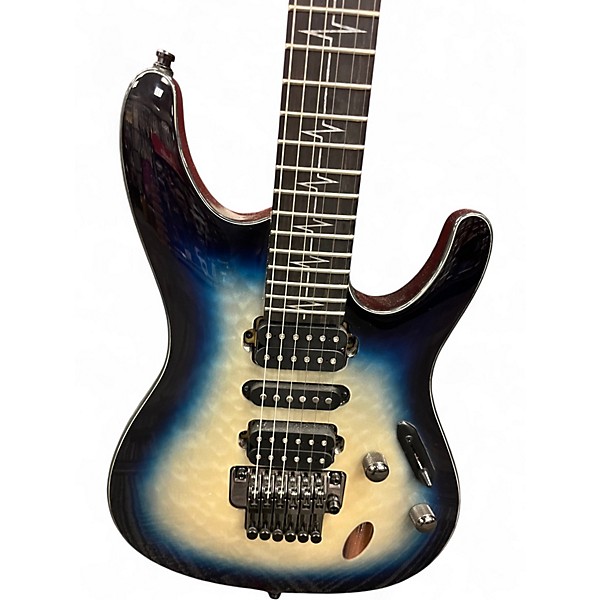 Used Ibanez NITA STRAUSS JIVAJR Blue Burst Solid Body Electric Guitar