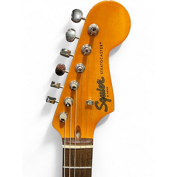 Used Squier Stratocaster 2 Color Sunburst Solid Body Electric Guitar