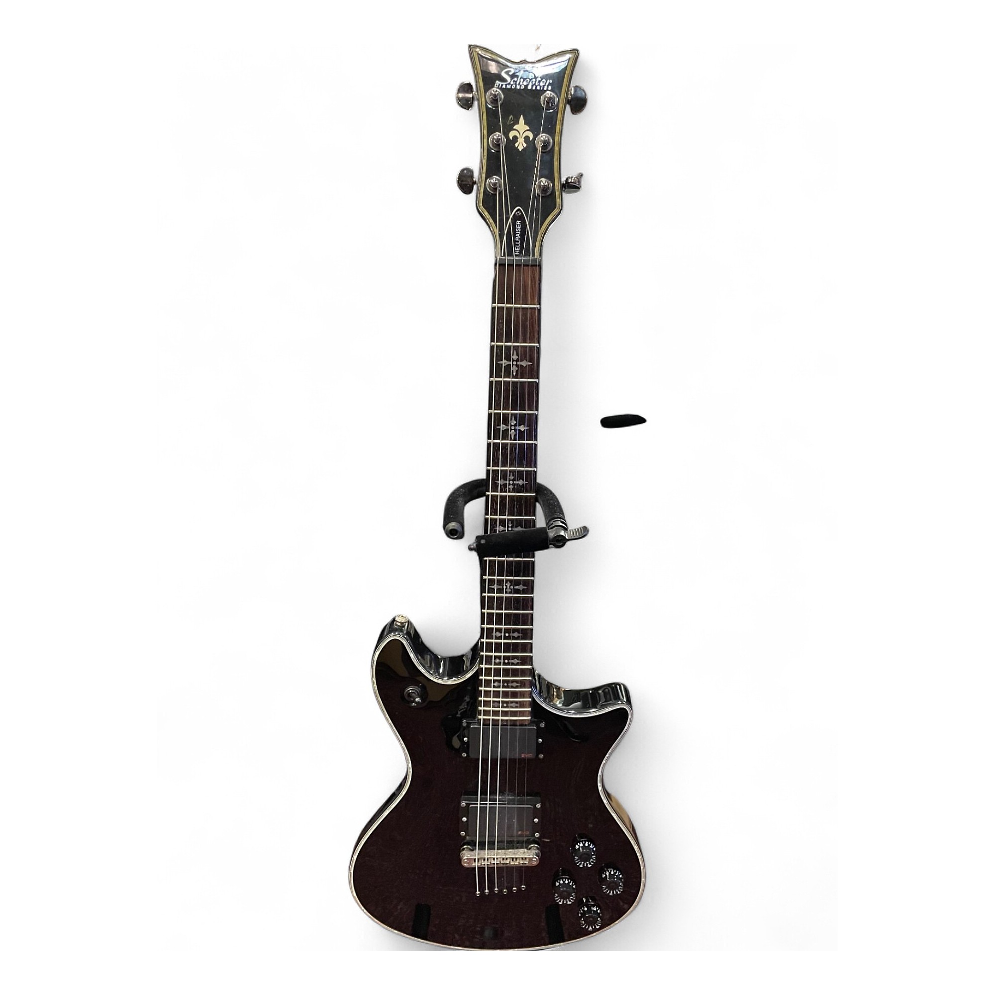 Used Schecter Guitar Research Hellraiser Tempest Black Solid