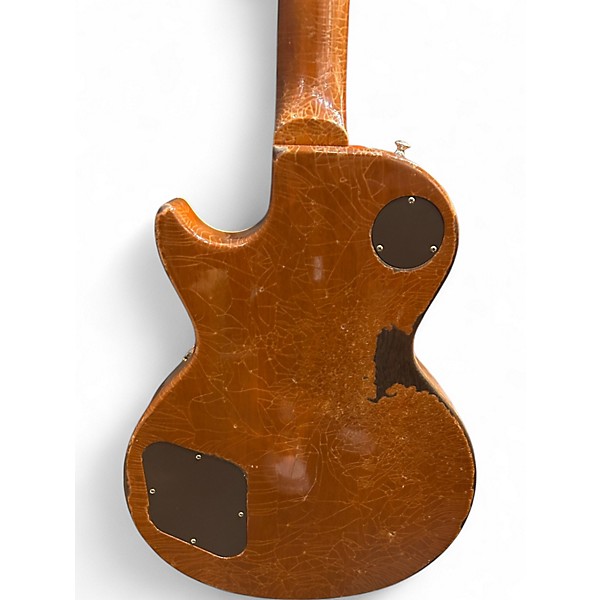 Used 2022 Gibson 1954 Reissue Les Paul Standard Murphy Lab Heavy Aged Double Gold Solid Body Electric Guitar