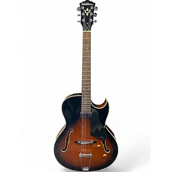 Used Washburn HB15 2 Color Sunburst Hollow Body Electric Guitar