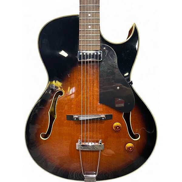 Used Washburn HB15 2 Color Sunburst Hollow Body Electric Guitar