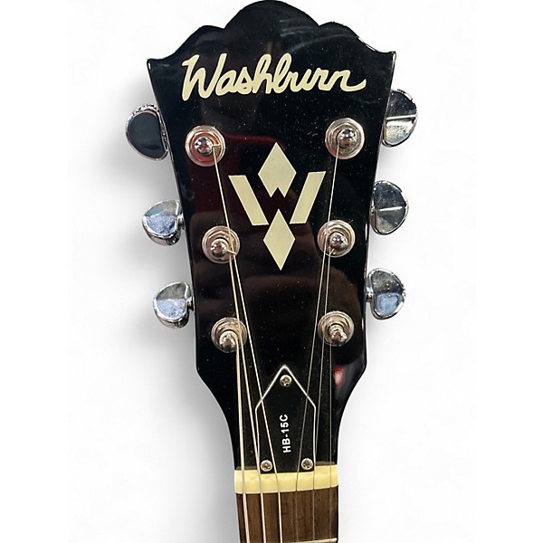 Used Washburn HB15 2 Color Sunburst Hollow Body Electric Guitar
