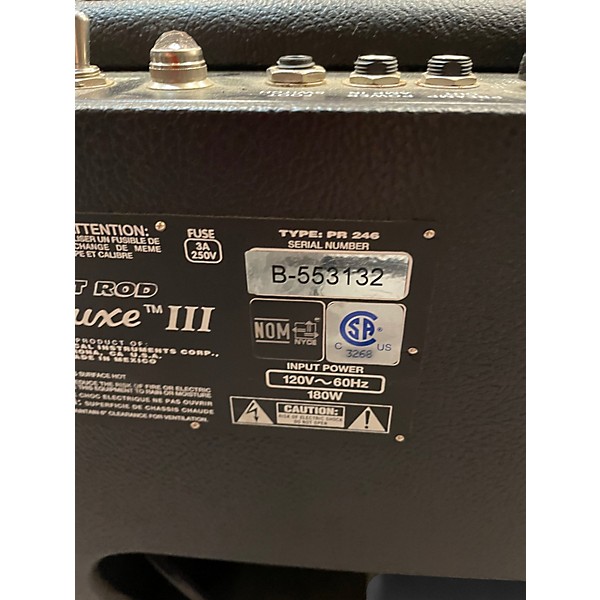 Used Fender Hot Rod Deluxe III 40W 1x12 Tube Guitar Combo Amp