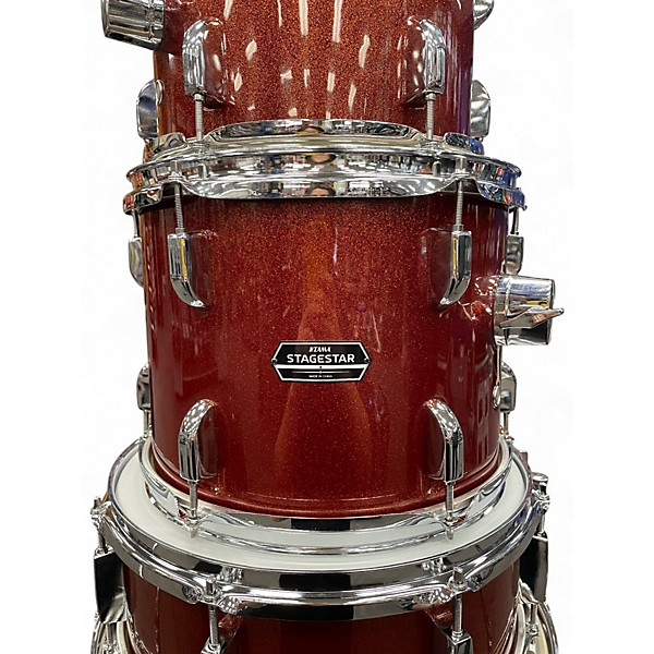 Used TAMA 5 Piece Stagestar Orange Sparkle Drum Kit