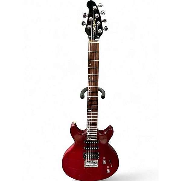Used Carlo Robelli Double Cut Jr Wine Red Solid Body Electric Guitar