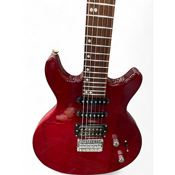 Used Carlo Robelli Double Cut Jr Wine Red Solid Body Electric Guitar