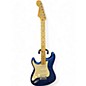 Used 2022 Fender American Ultra Stratocaster Left Handed Blue Electric Guitar thumbnail