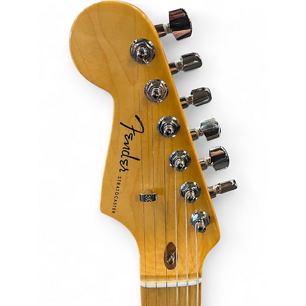 Used 2022 Fender American Ultra Stratocaster Left Handed Blue Electric Guitar