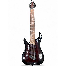 Used Schecter Guitar Research Omen 8 Black Cherry Burst Solid Body Electric Guitar