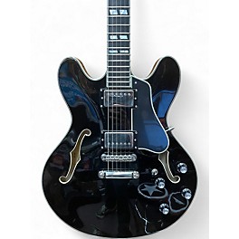 Used Eastman T486BK Black Hollow Body Electric Guitar