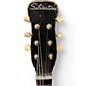 Vintage 1957 Danelectro U1 Black Solid Body Electric Guitar