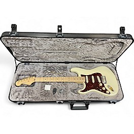 Used Fender American Standard Stratocaster Left Handed Olympic White Electric Guitar