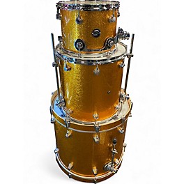 Used DW 3 Piece Performance Series Golden Sparkle Drum Kit