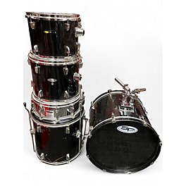 Used Sound Percussion Labs 5 Piece Drum Kit Black Drum Kit