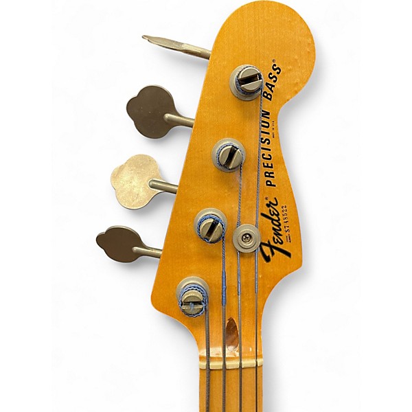 Vintage 1977 Fender Precision Bass Natural Electric Bass Guitar