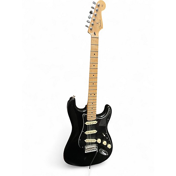 Used Fender Standard Stratocaster Black Solid Body Electric Guitar
