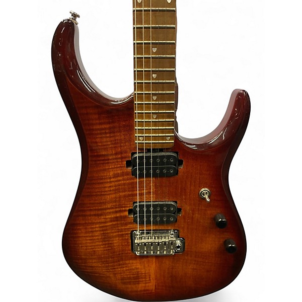 Used Sterling by Music Man JP150 Orange Solid Body Electric Guitar