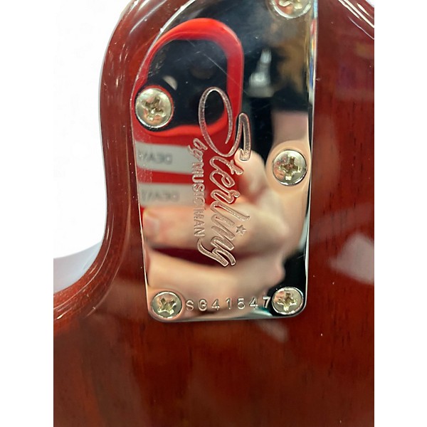 Used Sterling by Music Man JP150 Orange Solid Body Electric Guitar