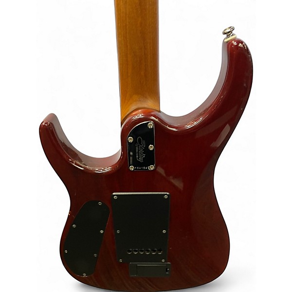 Used Sterling by Music Man JP150 Orange Solid Body Electric Guitar