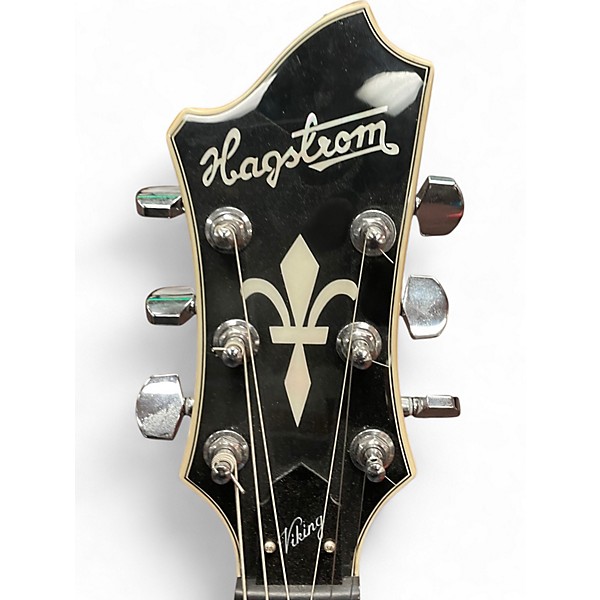 Used Hagstrom Viking Deluxe Cherry Hollow Body Electric Guitar
