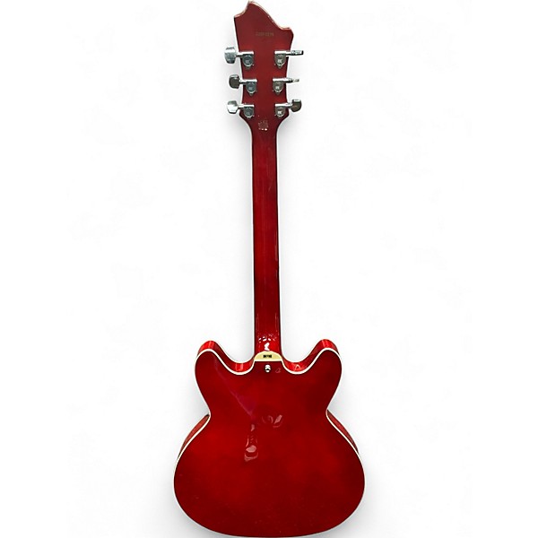 Used Hagstrom Viking Deluxe Cherry Hollow Body Electric Guitar