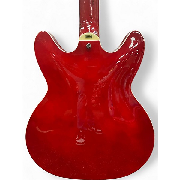 Used Hagstrom Viking Deluxe Cherry Hollow Body Electric Guitar
