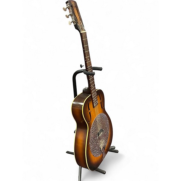 Vintage 1990s Gibson P60D ROUND NECK Sunburst Resonator Guitar