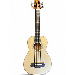 Used Alvarez AU60EBASS Natural Acoustic Bass Guitar