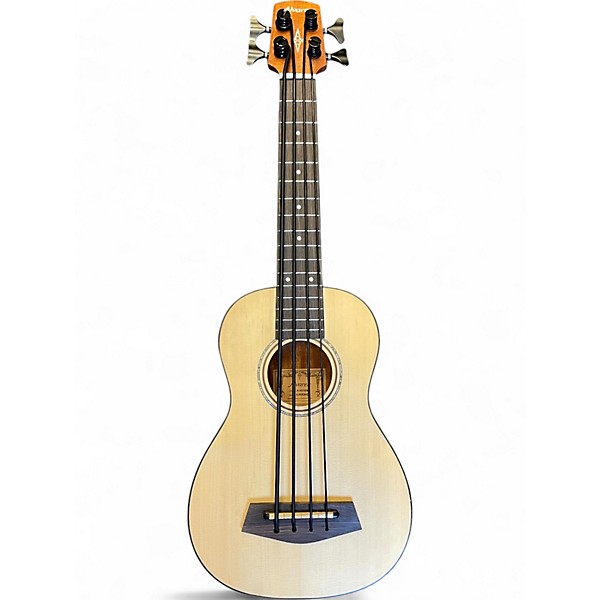 Used Alvarez AU60EBASS Natural Acoustic Bass Guitar