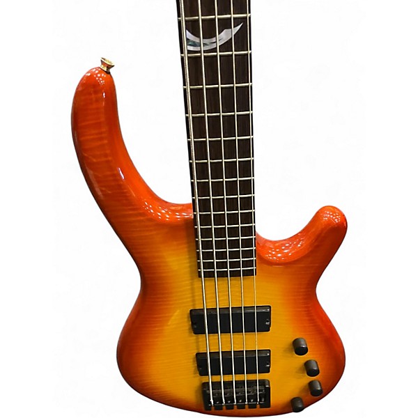 Used Dean EUROPEAN CUSTOM SELECT  ORANGE Electric Bass Guitar