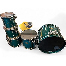 Used Pearl 5 Piece PRESTIGE SESSION SELECT Trans Green Drum Kit