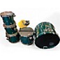 Used Pearl 5 Piece PRESTIGE SESSION SELECT Trans Green Drum Kit thumbnail