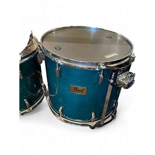 Used Pearl 5 Piece PRESTIGE SESSION SELECT Trans Green Drum Kit