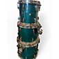 Used Pearl 5 Piece PRESTIGE SESSION SELECT Trans Green Drum Kit