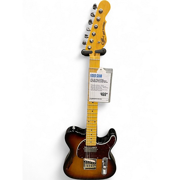 Used G&L ASAT Classic Bluesboy Tribute Sunburst Hollow Body Electric Guitar
