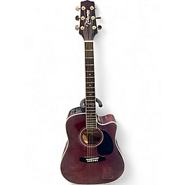 Used Takamine EG 334RC Wine Red Acoustic Electric Guitar