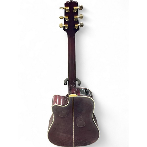 Used Takamine EG 334RC Wine Red Acoustic Electric Guitar