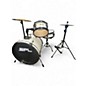 Used SPL 3 Piece LIL KICKER Alpine White Drum Kit thumbnail