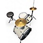 Used SPL 3 Piece LIL KICKER Alpine White Drum Kit
