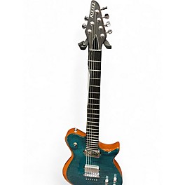 Used Kiesel SCB-6 Flamed Teal Solid Body Electric Guitar