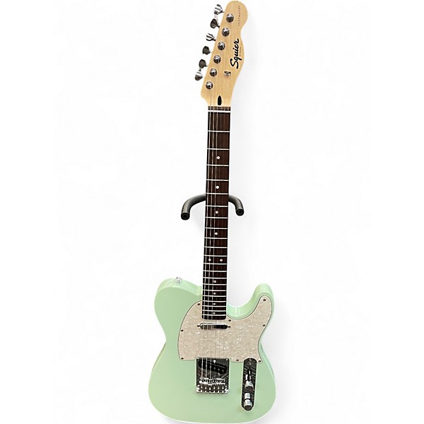 Used Squier SONIC TELECASTER Surf Green Solid Body Electric Guitar