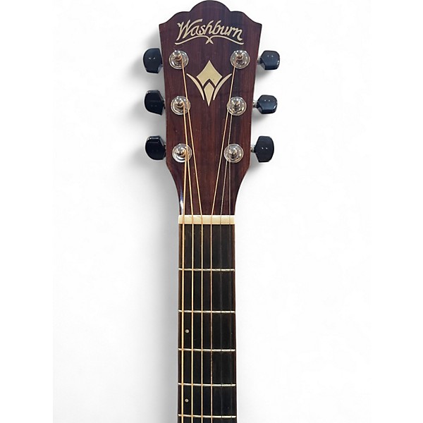 Used Washburn hd100 Natural Acoustic Guitar
