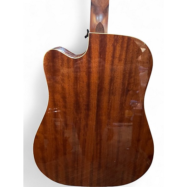Used Washburn hd100 Natural Acoustic Guitar