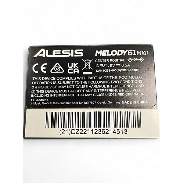 Used Alesis MELODY 61 Digital Piano