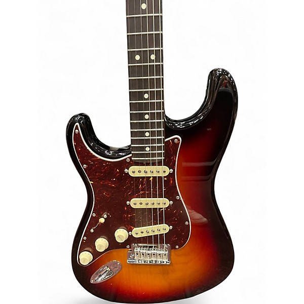 Used Fender American Professional II Stratocaster 3 Tone Sunburst Solid Body Electric Guitar