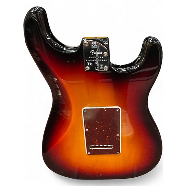 Used Fender American Professional II Stratocaster 3 Tone Sunburst Solid Body Electric Guitar