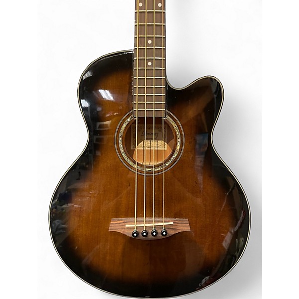Used Ibanez AE10B Dark Violin Burst Acoustic Bass Guitar